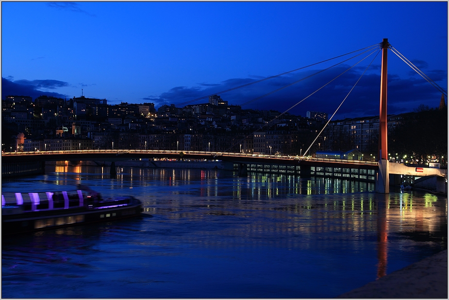 Lyon at night