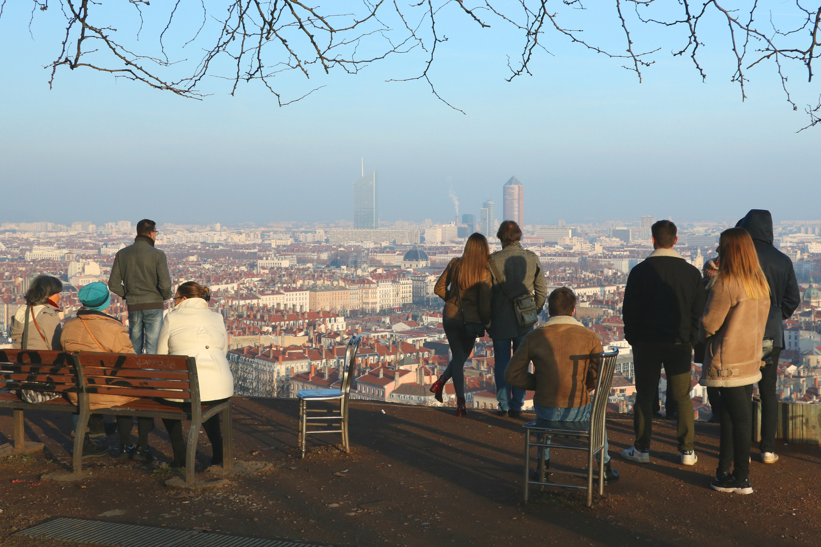 Lyon depuis le jardin des curiosités