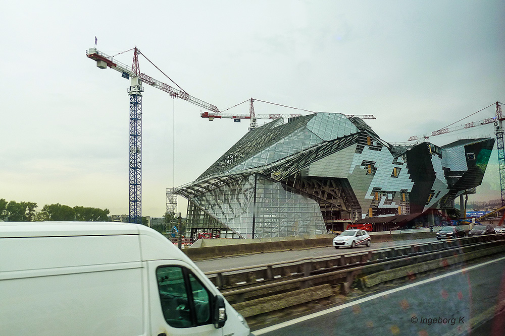 Lyon - ein Schnappschuss aus dem fahrenden Bus