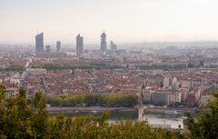 Lyon - Fourvière - Esplanade de Fourvière - View on Part Dieu - 02