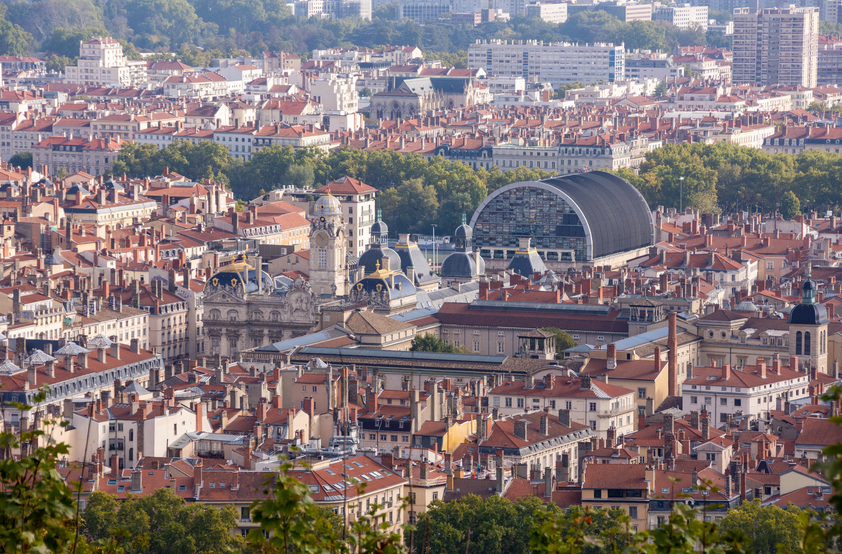 Lyon - Fouvière - Esplanade de Fourvière - View on Opera