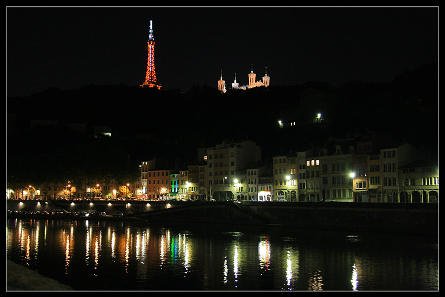 Lyon, Ufer der Saone, auf vielfache Anregung hin mit Rahmen. ;-)