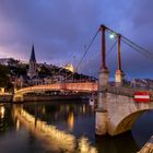 Lyon - Vieux Lyon - Passerelle Saint Georges de Lyon - Église Saint Georges - 03