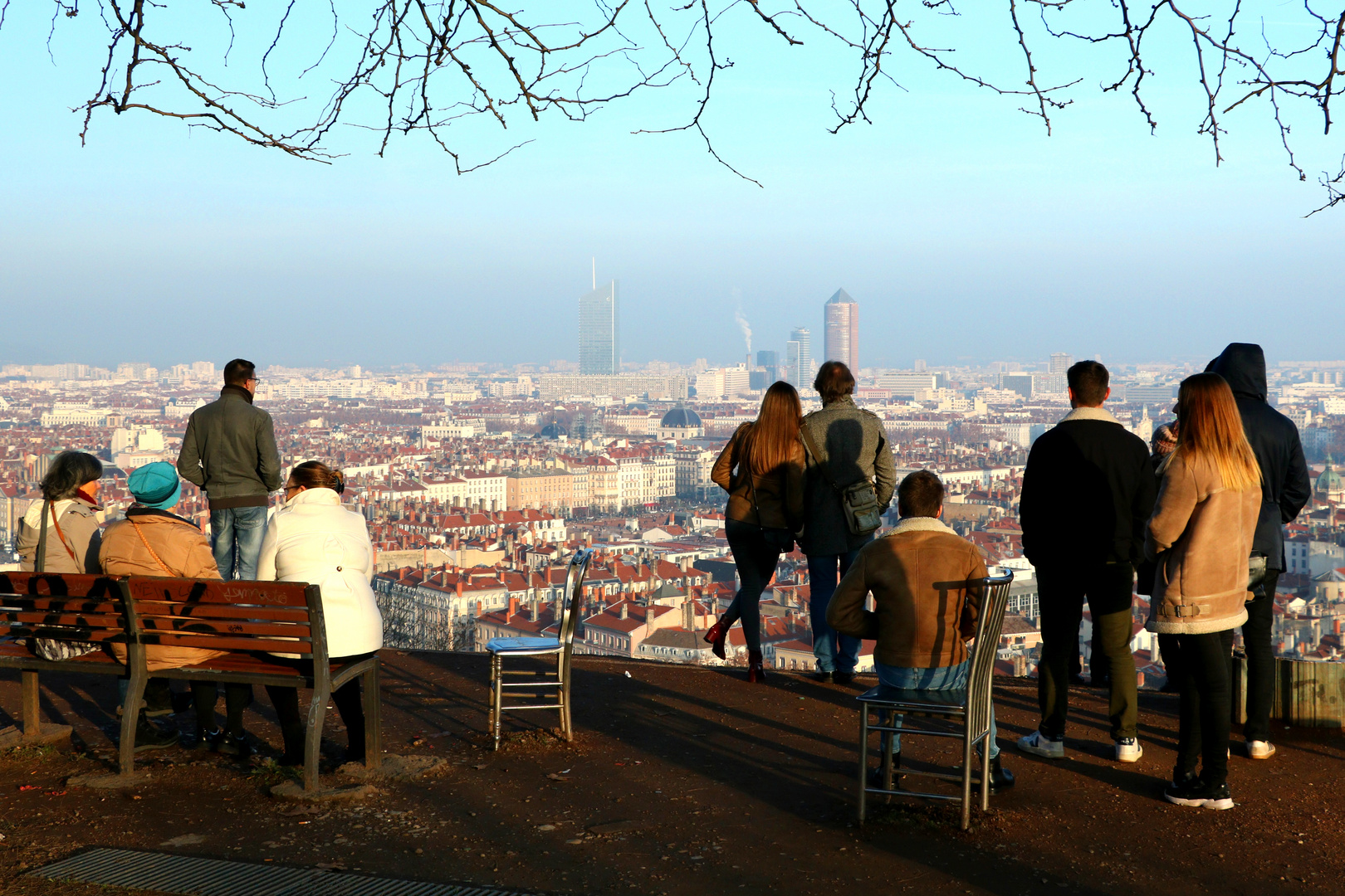 Lyon vu du jardin des curiosités