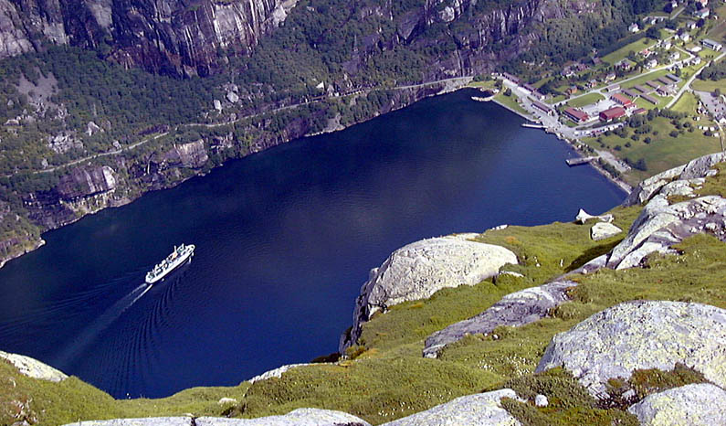 Lysebotn am Ende des Lysefjords