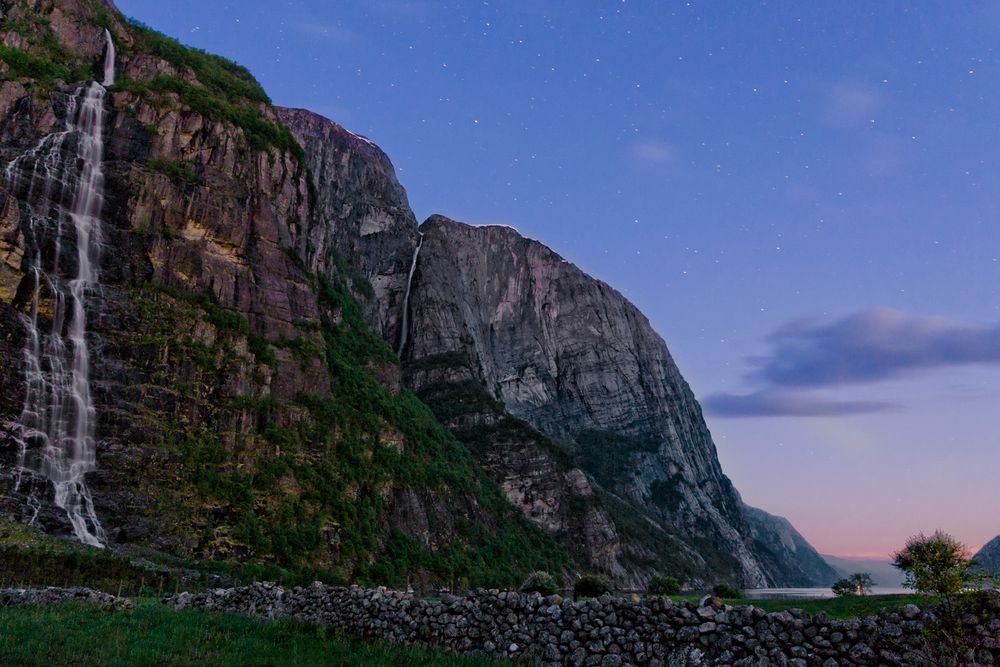 Lysefjord bei Nacht