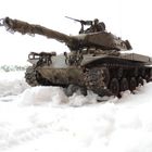 M 41 Modell im Wintermanöver