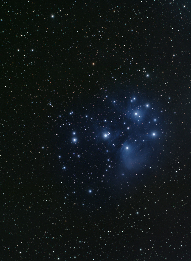 M 45 Plejaden /auch Siebengestirn) im Sternbild Stier