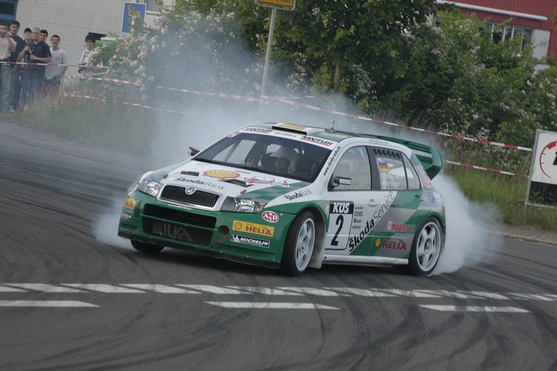 M. Kahle auf VIP-Fahrt beim ShakeDown der Saarland-Rallye 2005