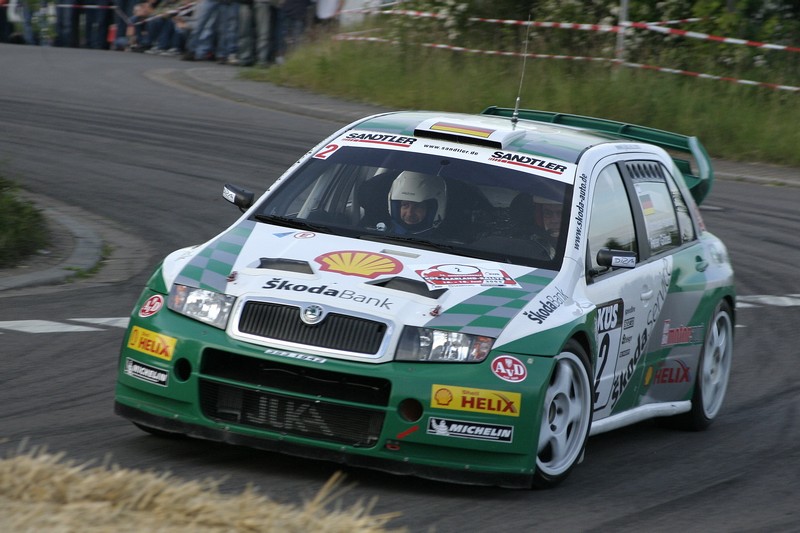 M. Kahle beim ShakeDown Saarland-Rallye 2005