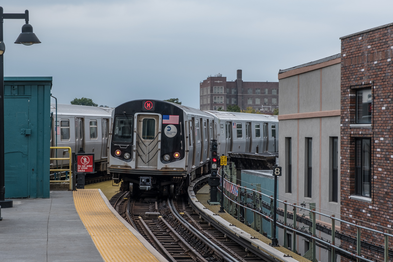 M Train in Brooklyn