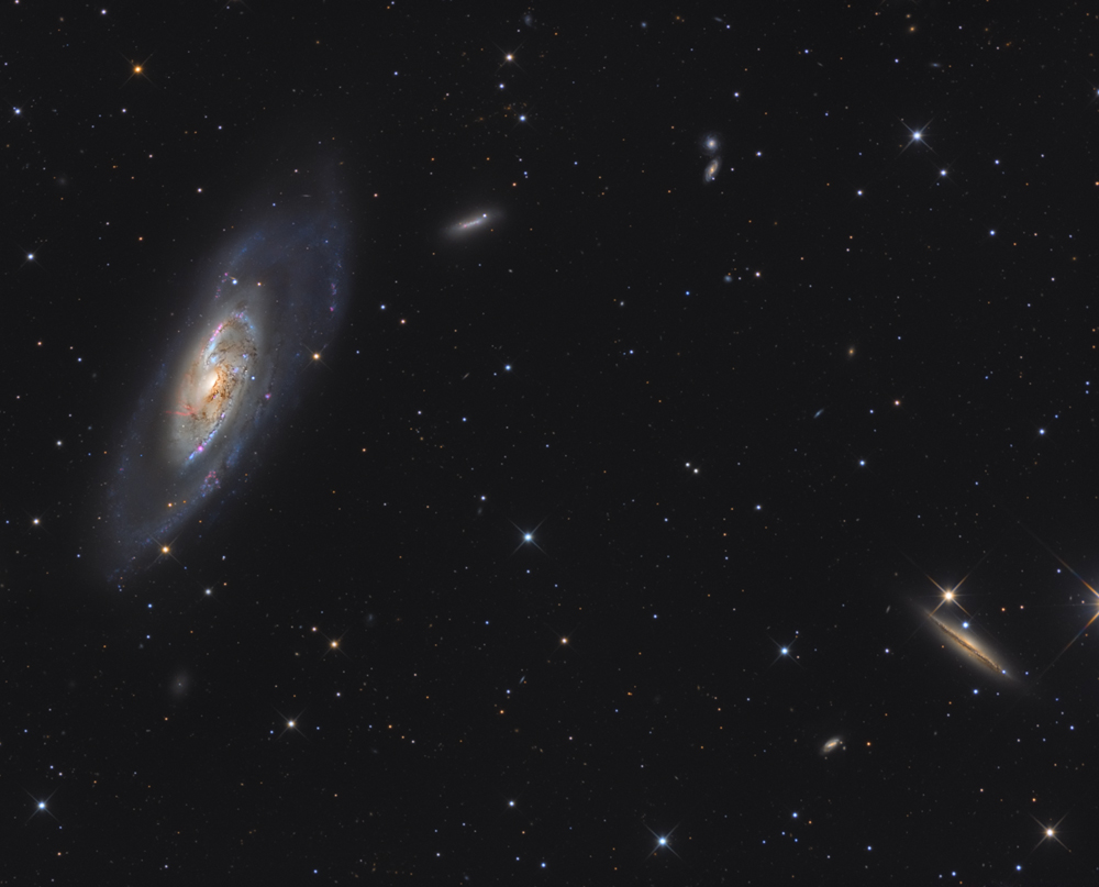 M106 Galaxie im Sternbild Jagdhunde