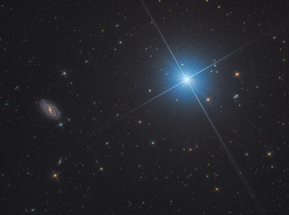 M109 neben Stern Phekda