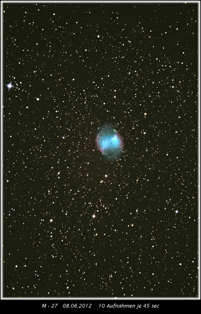 M27 - kleines Testergebniss mit neuer Optik