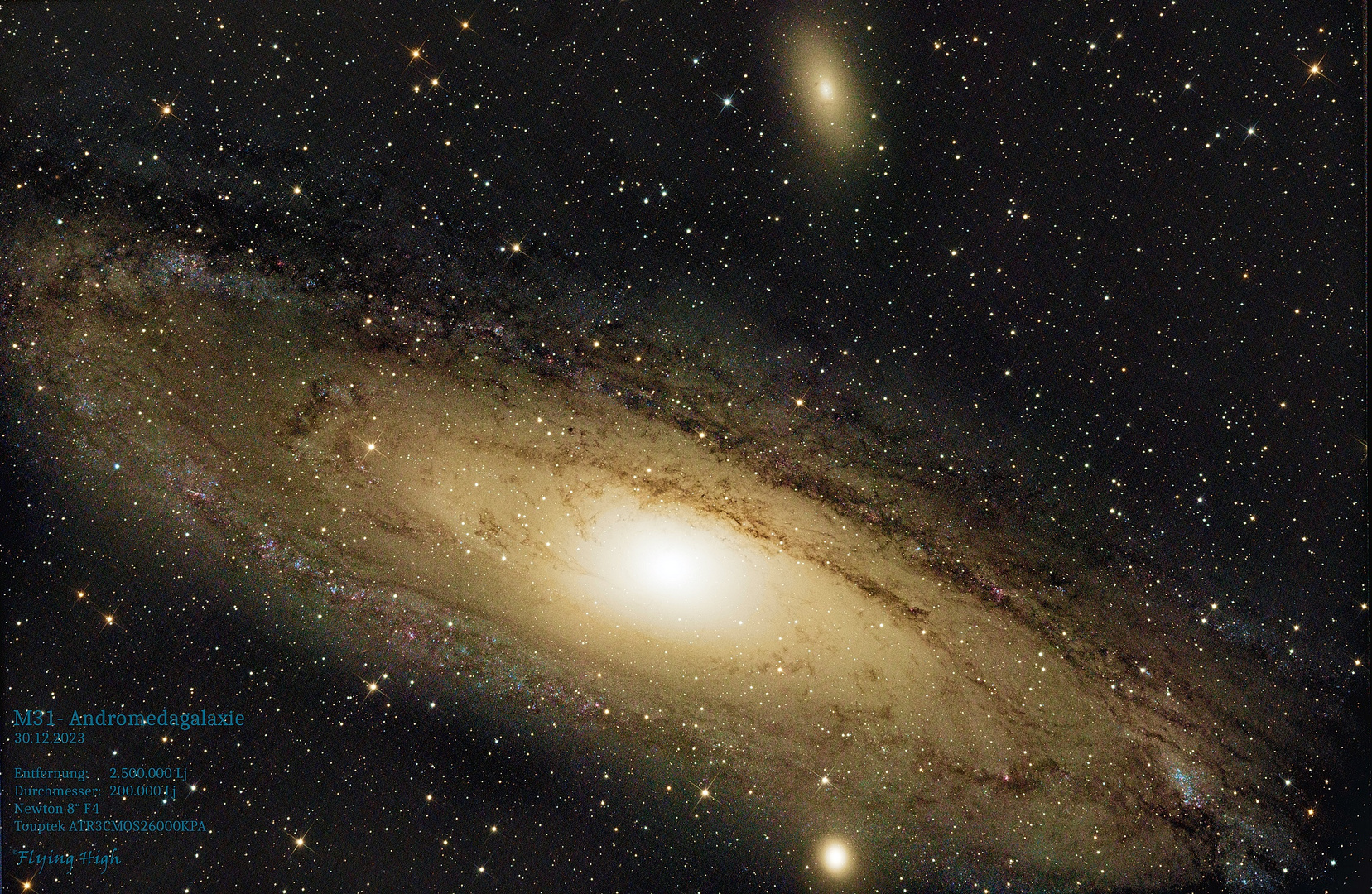 M31 - Andromedagalaxie + M32 + M110