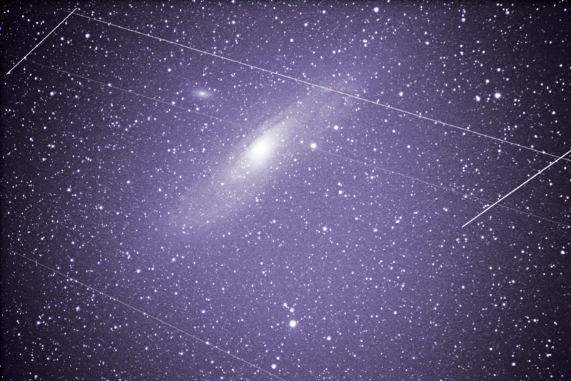 M31 Einzelbild  nur Satelliten 