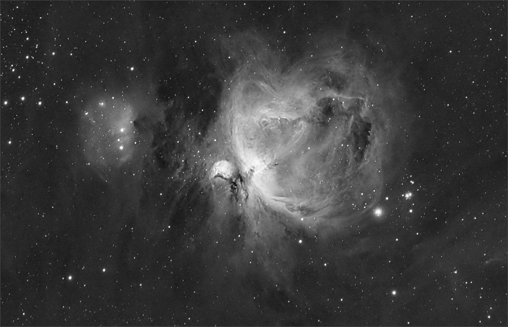 M42, der Orionnebel (als H-Alpha Version)