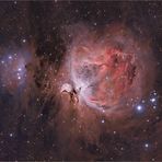 M42, der Orionnebel (HaRGB als 64 Bit HDR mit 12h Belichtungszeit)