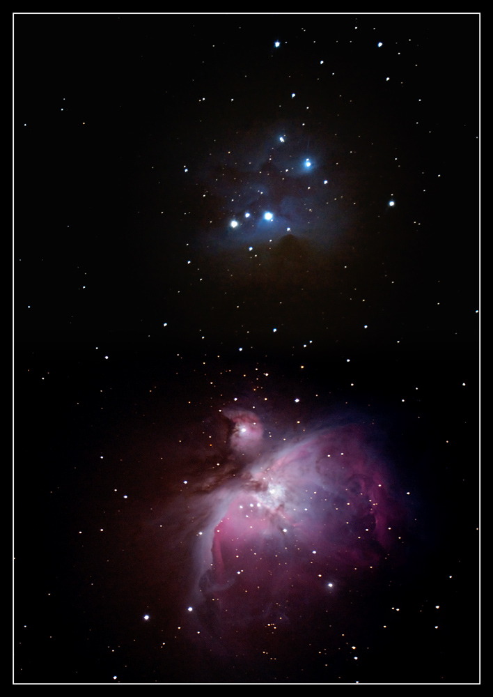 M42 und NGC1977 - Reload