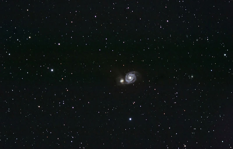 M51 - Es strudelt im Zenit