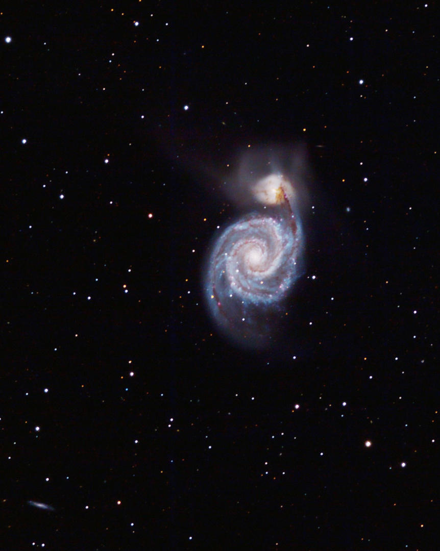 M51 Galaxie im Sternbild Jagdhunde (Canes venatici)