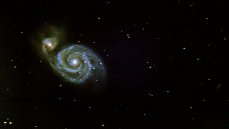 M51 Whirlpool-Galaxie (neu überarbeitet)