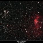 M52 und NGC7635 (Widefield)