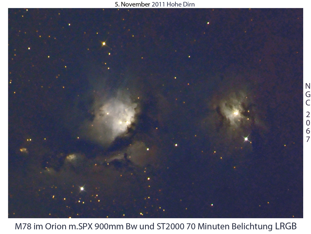 M78 u.NGC 2067