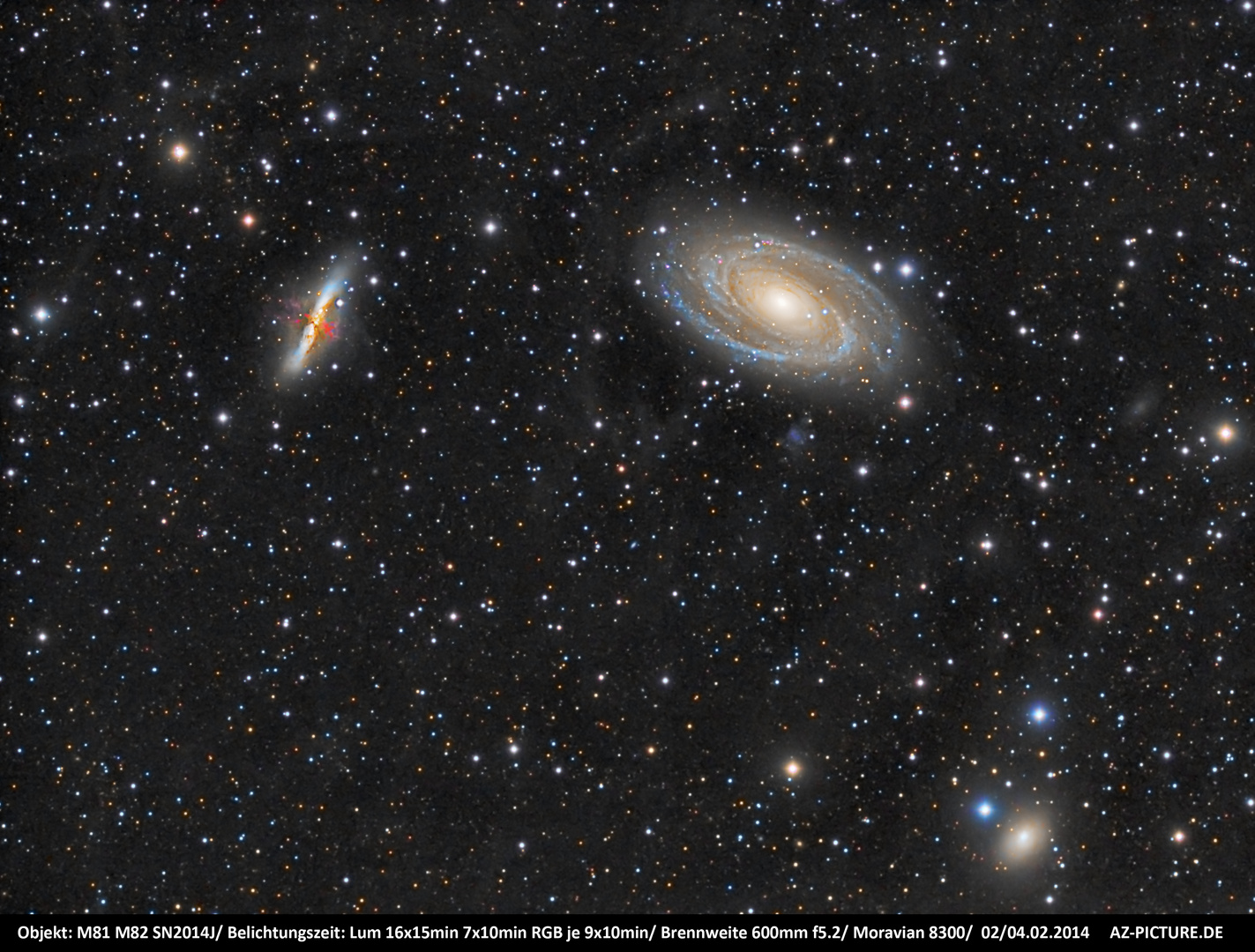 M81 M82 mit SN2014j