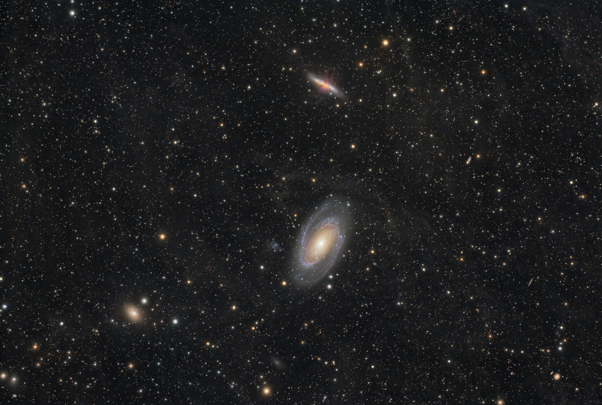 M81 - M82 und galaktischer Cirrus