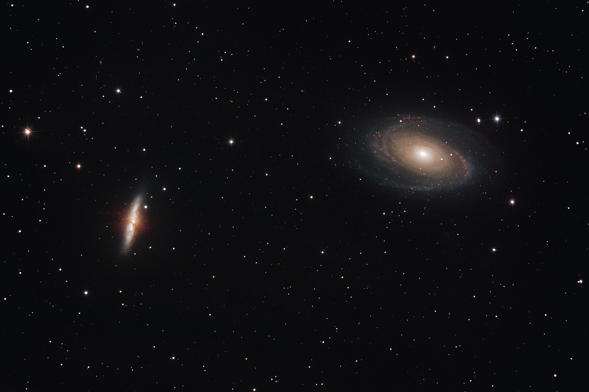 M81 und M82 Galaxien im Sternbild Großer Bär