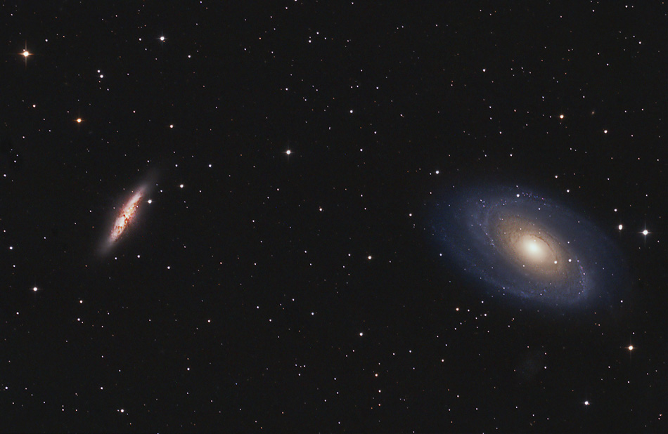 M81 und M82 Galaxien im Sternbild Großer Bär