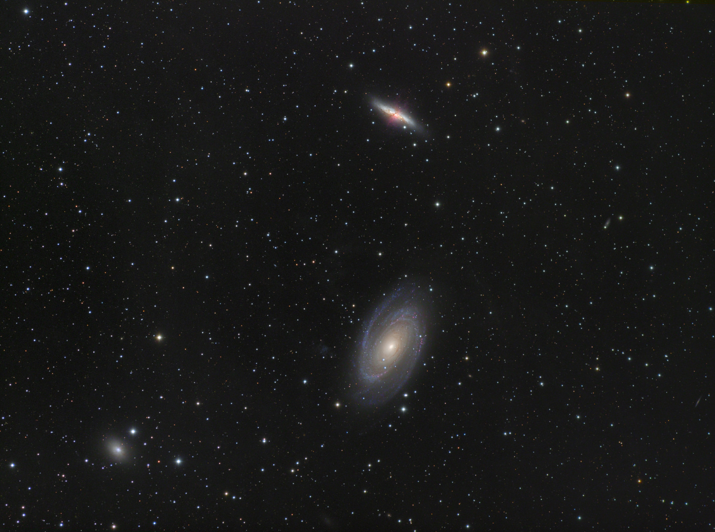 M81 und M82 mit der Supernova