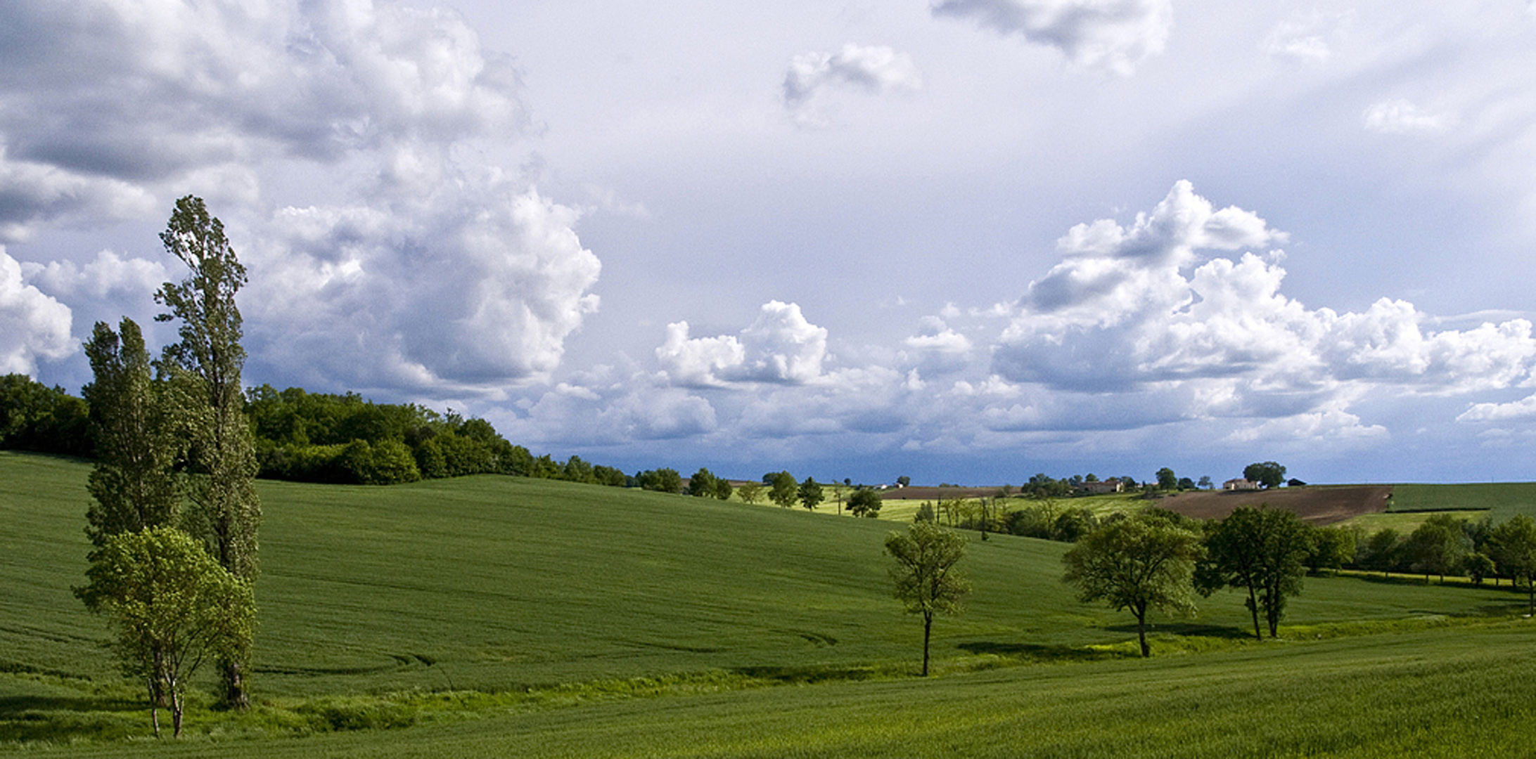 Ma campagne entre Caussens et Condom  --  Gers  --   Die Landschaft zwischen Caussens und Condom