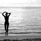 Ma femme et la plage