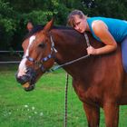 Ma meilleure amie et son cheval Brandy de la Cour ancien étalon des haras nationaux