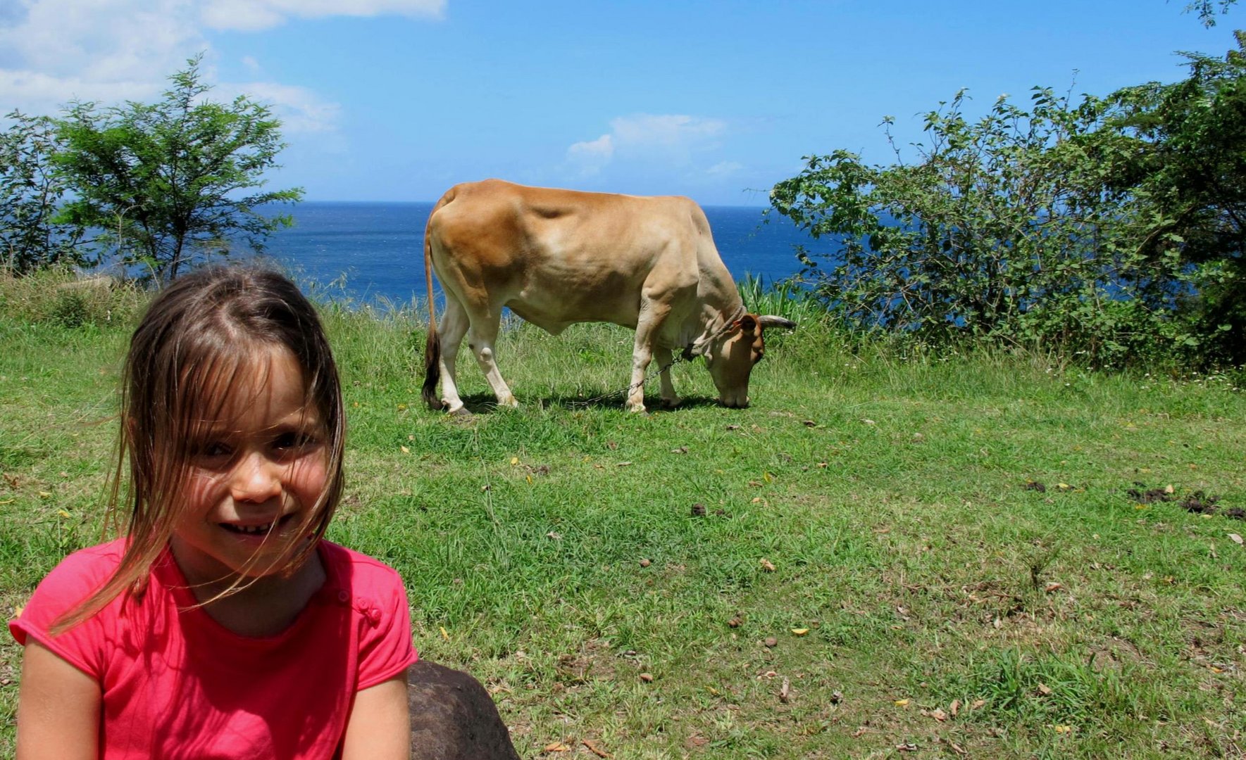 ma petite fille lors d' un voyage en Guyane