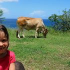 ma petite fille lors d' un voyage en Guyane