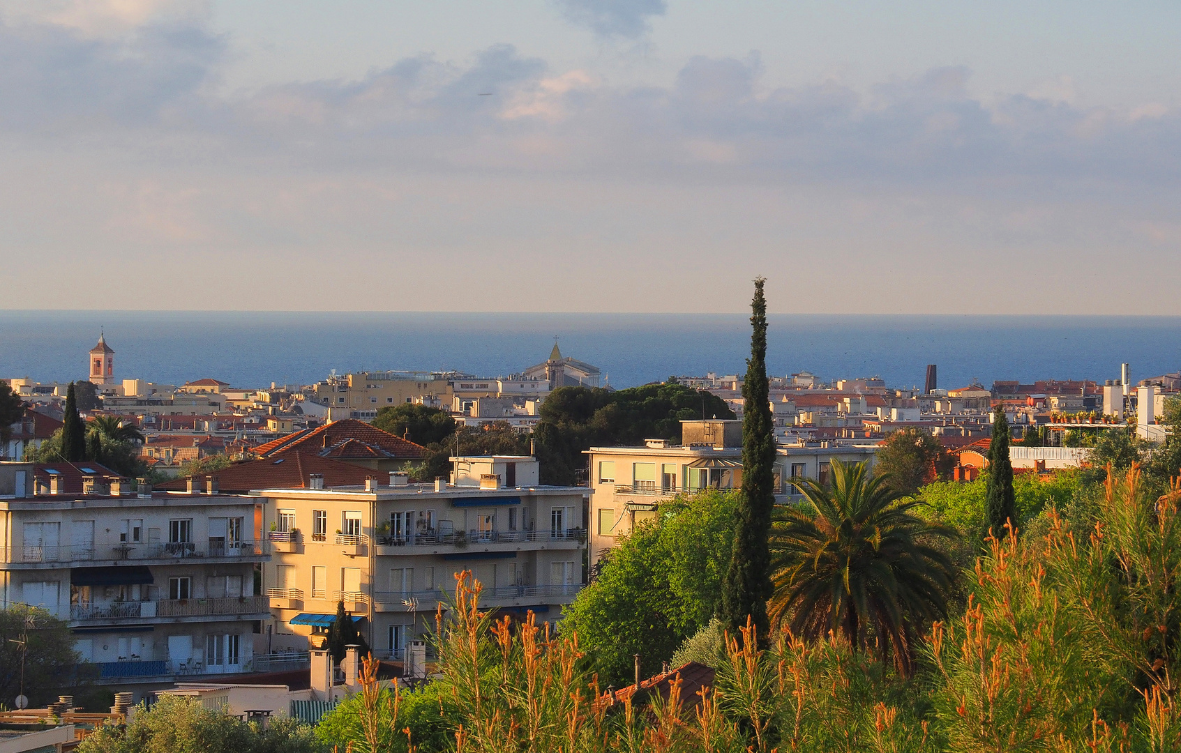 Ma vue du balcon en arrivant à Nice