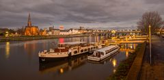 Maastricht - View on Meuse River from Wilhelminabrug - 01