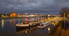 Maastricht - View on Meuse River from Wilhelminabrug - 02