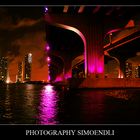 Mac Arthur Causeway by night