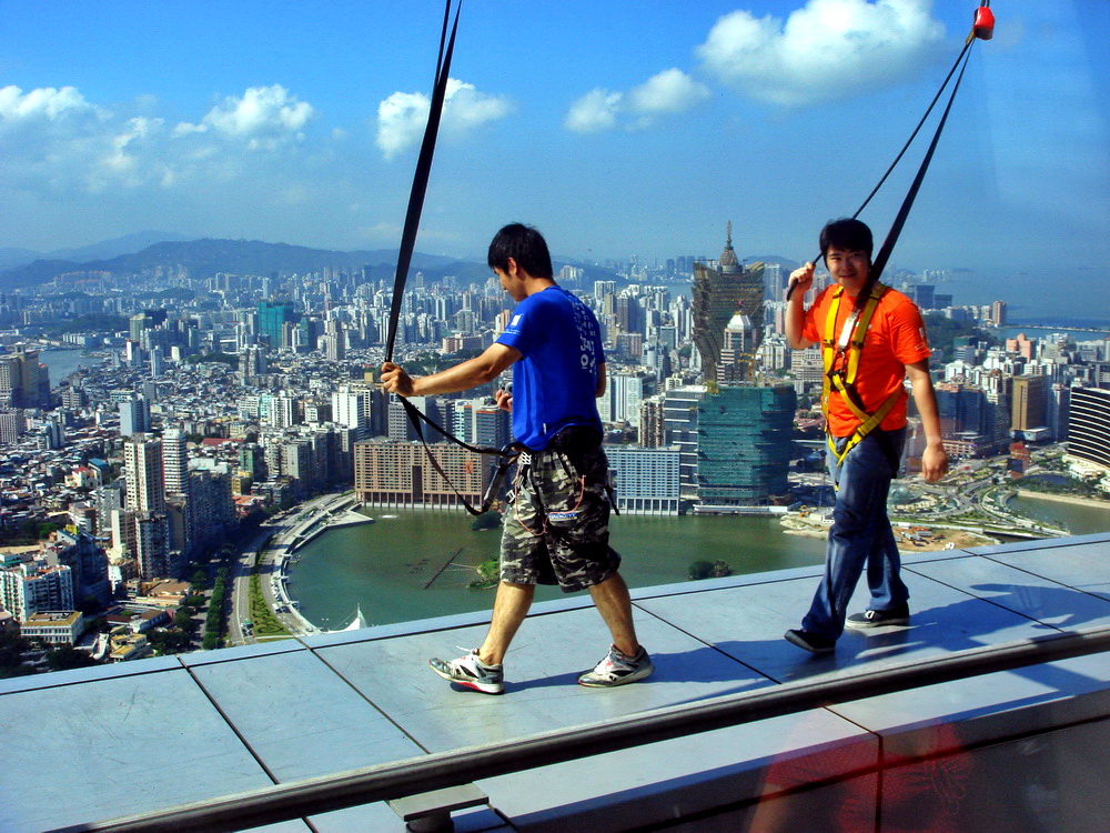 Macau, Skywalk auf 233 m, Macau-Tower