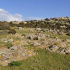 Macchia bewachsene Küstenlandschaft von Chia