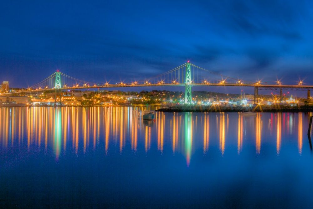Macdonald Bridge, Halifax, Nova Scotia Foto & Bild north america