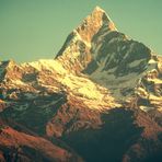 Machapuchare 6993m - majestätisch im Licht des Sonnenaufgangs