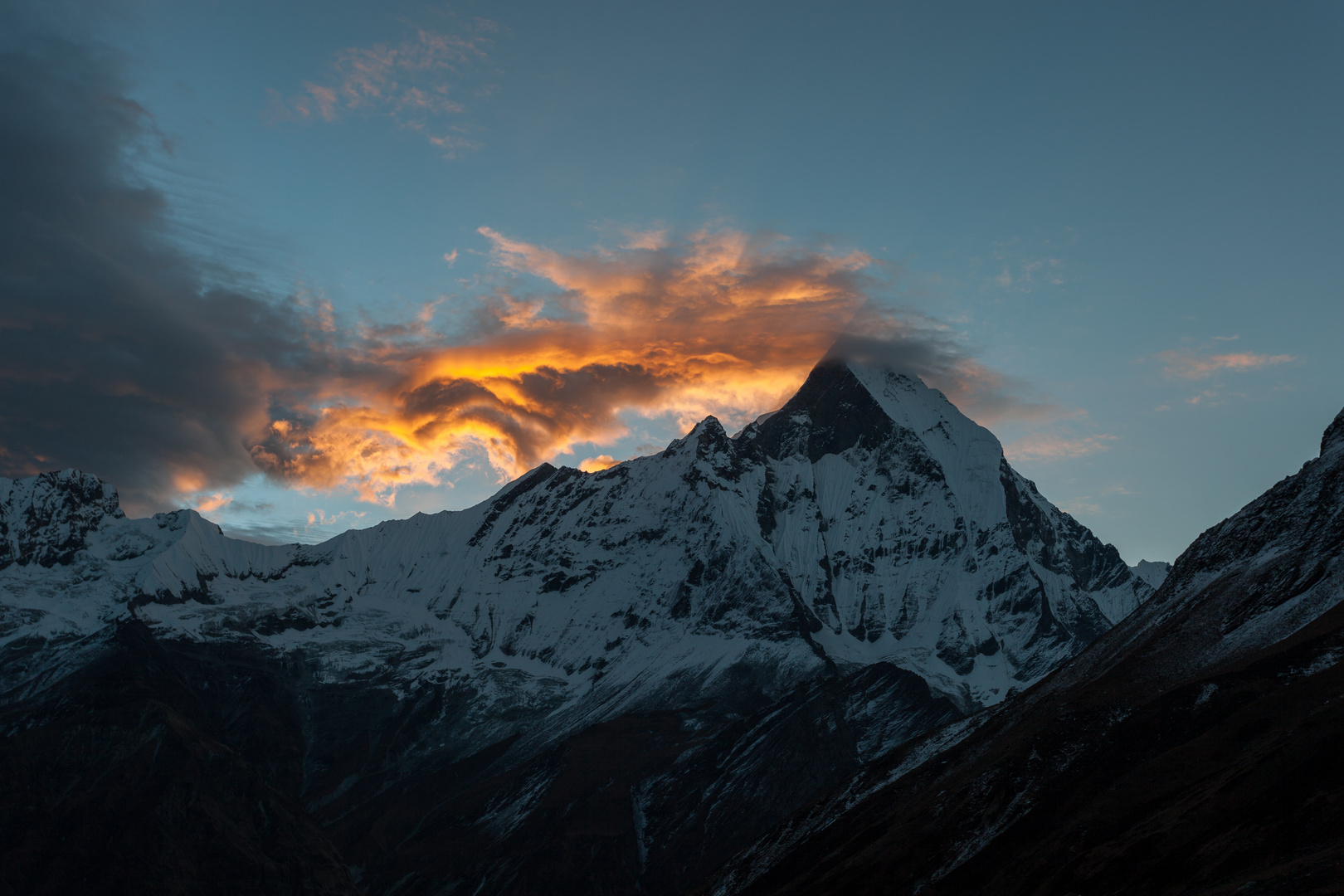 Machapuchare am Morgen