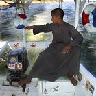 Machmut - 12 Jahre - Kapitän auf einem Nilboot