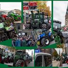 Macht der Bauer sich vom Acker, demonstriert er in der Stadt ganz wacker ...