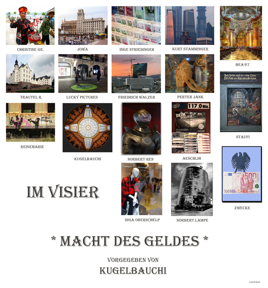 *Macht des Geldes* Collage von aeschlih